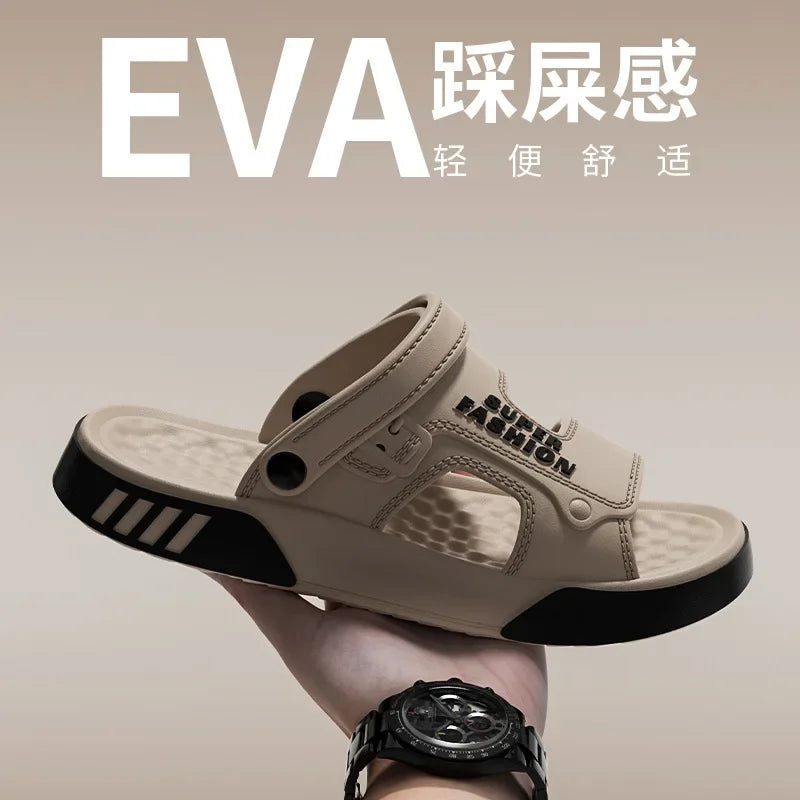 2026 Summer Men's Massage Slippers Outdoor Sandals Beach Comfortable Indoor Slides Water Clogs Casual Shoes Men Home Slippers