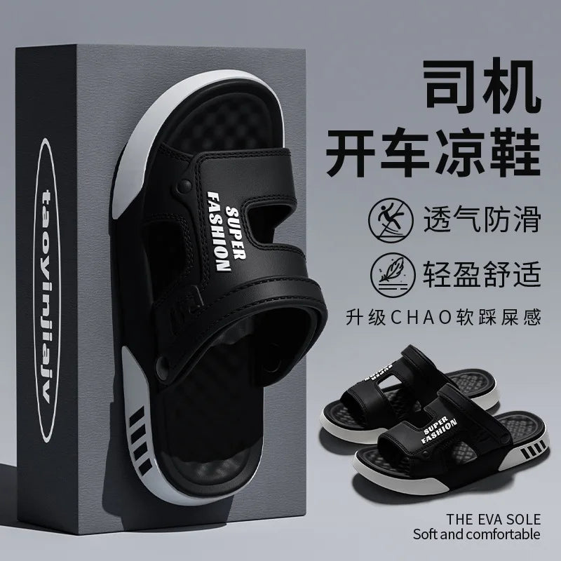 2026 Summer Men's Massage Slippers Outdoor Sandals Beach Comfortable Indoor Slides Water Clogs Casual Shoes Men Home Slippers